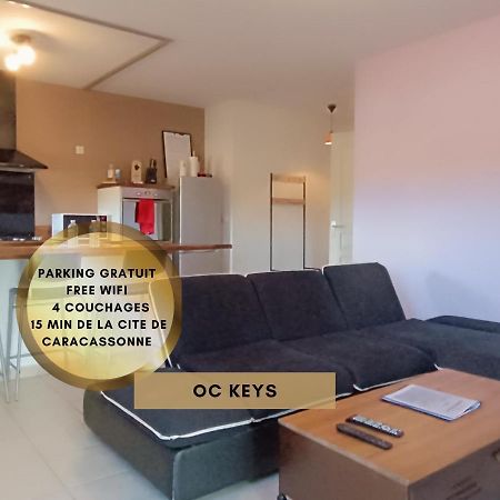 Apartament *Le Cocon Bistroquet*Oc.Keys/Terrasse/ Parking Carcassonne Zewnętrze zdjęcie